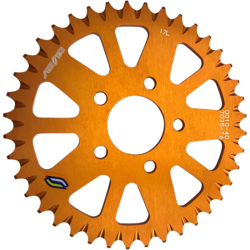 Sunstar Steel Rear Sprocket – 40T – Orange 5-001140OR