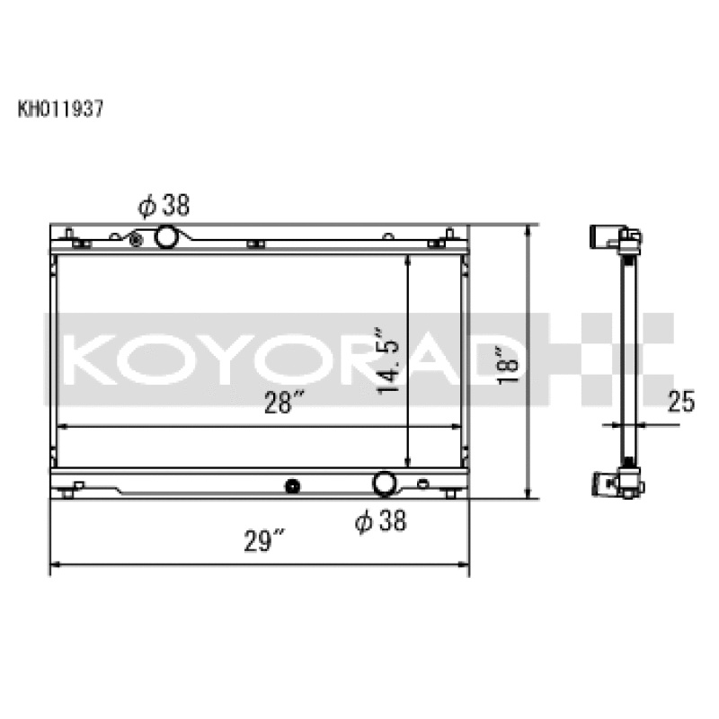Koyo 06-13 Lexus IS250/IS350 2.5L/3.5L (6MT/AT) Radiator