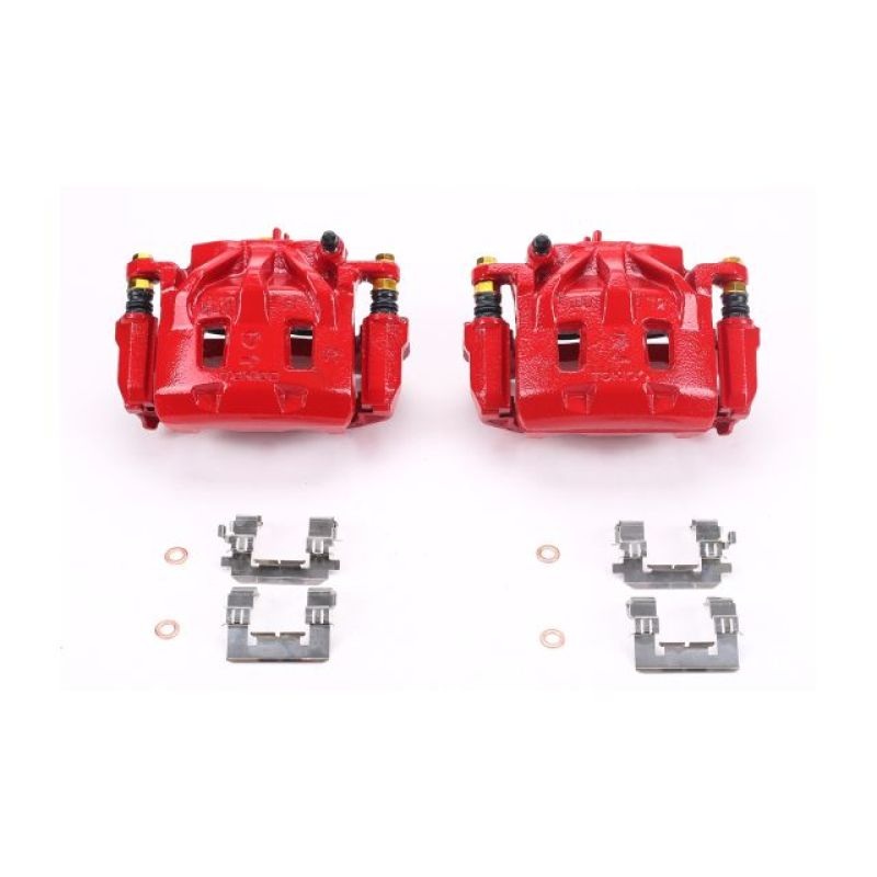 Power Stop 06-07 Subaru B9 Tribeca Front Red Calipers w/Brackets – Pair