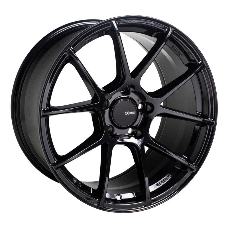 Enkei TS-V 18×9.5 5×120 40mm Offset 72.6mm Bore Gloss Black Wheel