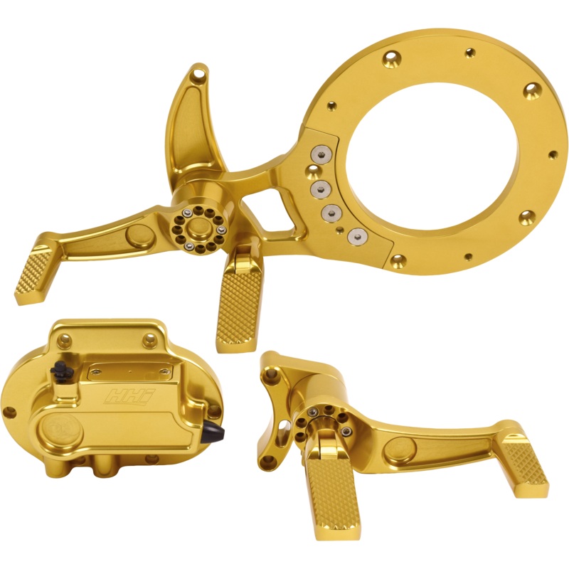 Hawg Halters Inc 750-04133 Mid-Cntrl Kit Cbl Clutch Gold Flh 21-Up