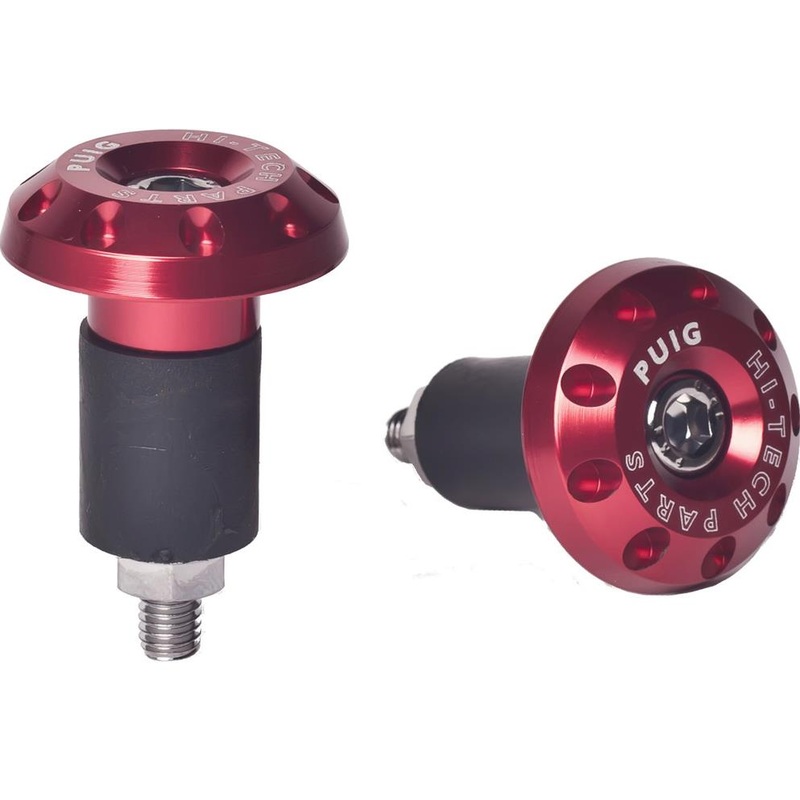 PUIG Hi-Tech Bar Ends – Red 6222R