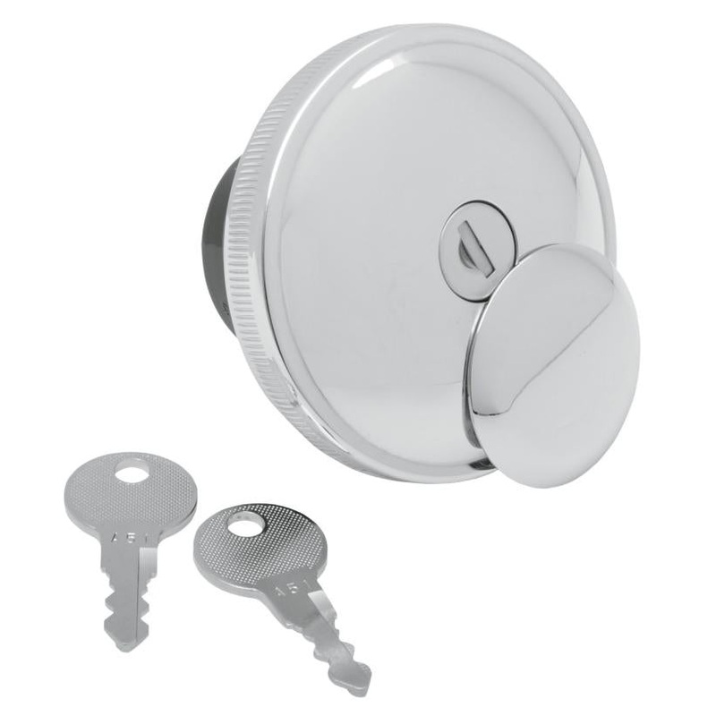 Drag Specialties Screw-In Locking Gas Cap – Non-Vented 03-0318A-B