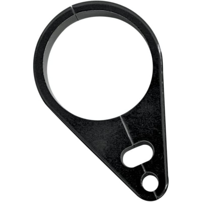 Drag Specialties Throttle/Idle/Brake Cable Clamp for 1.5in. Diameter Handlebar/Frame – Black 0658-0056