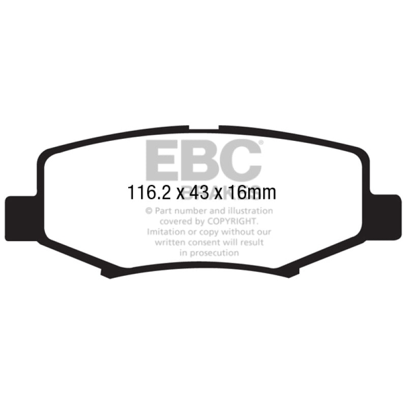 EBC 06-11 Dodge Nitro 3.7 Yellowstuff Rear Brake Pads