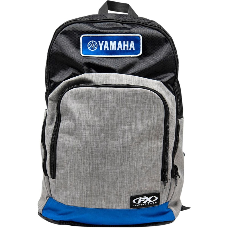 Factory Effex Yamaha Standard Backpacks – Black/Gray/Blue 23-89210