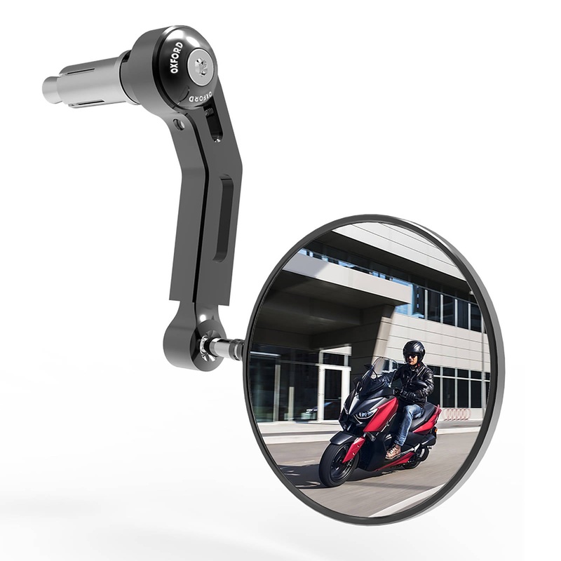 Oxford Premium Bar End Mirror Right – Black
