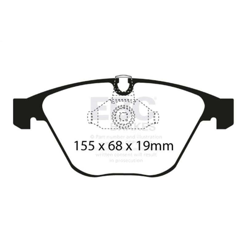 EBC 08-10 BMW M3 4.0 (E90) Yellowstuff Front Brake Pads