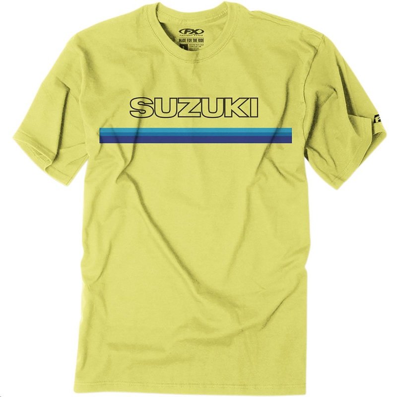 Factory Effex Suzuki Throwback T-Shirt Medium Yellow