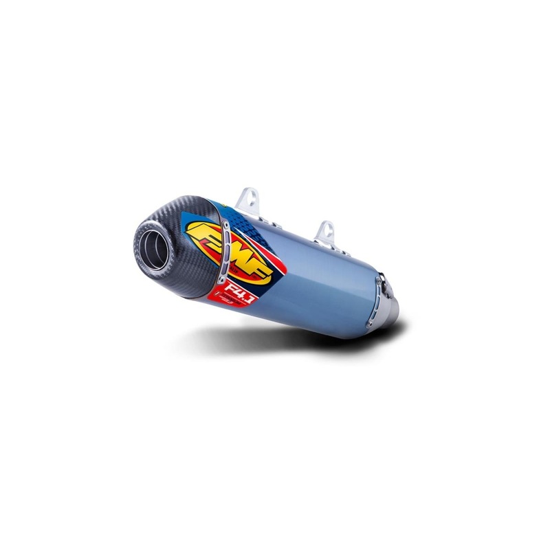 FMF Racing Factory 4.1 RCT Slip-On – Blue Anodized – Carbon Fiber Endcap 045586