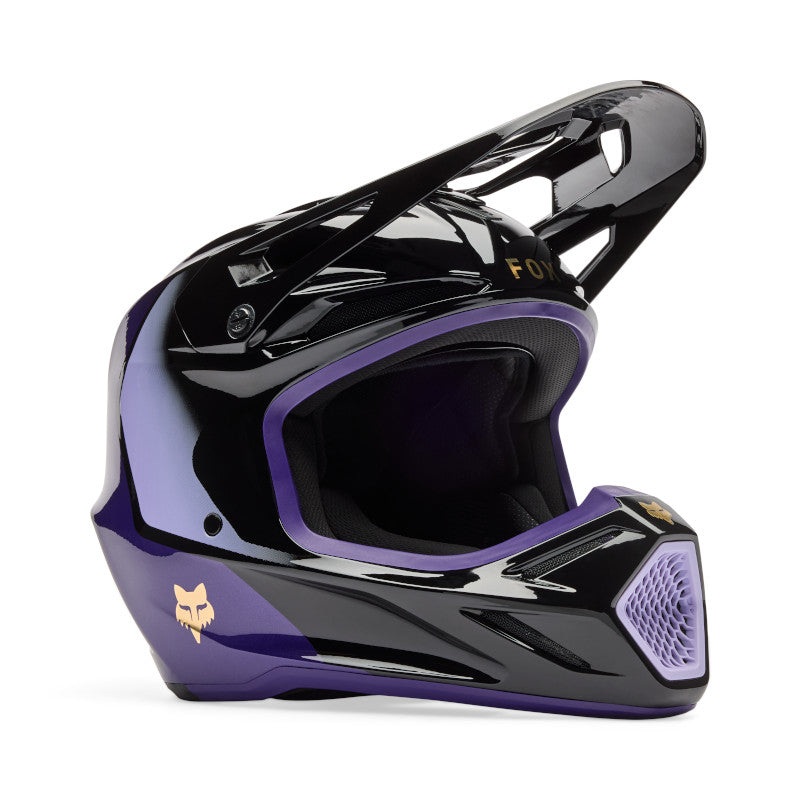 FOX 2026 V3 DRIP HELMET – BLACK/PURPLE XS