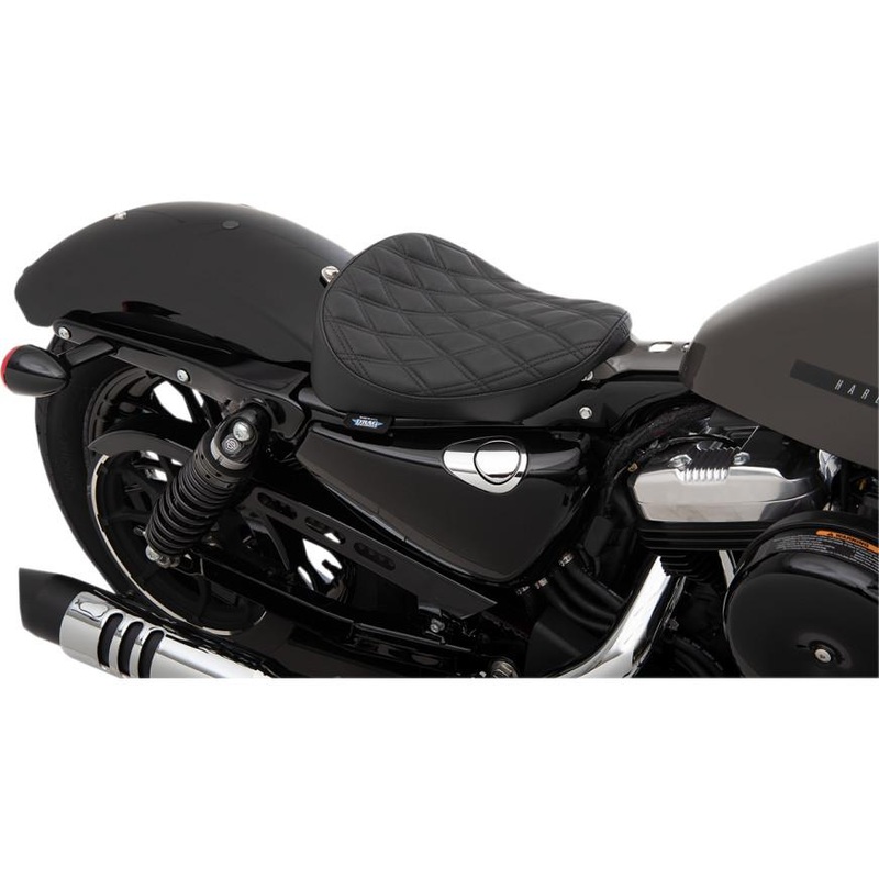 Drag Specialties Bobber-Style Solo Seat – Diamond Stitch 0804-0738
