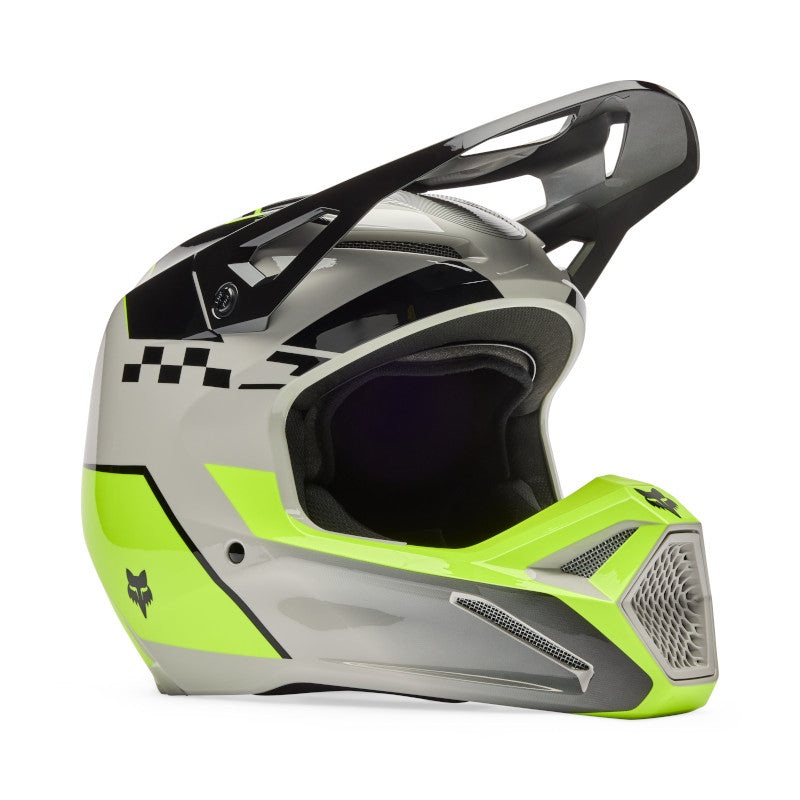 FOX 2026 V1 COLLECT HELMET – GREY/YELLOW XS