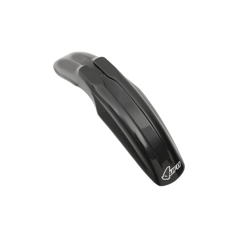 UFO Plastics Universal Scoop Supermoto Front Fender – Black PA01027-001