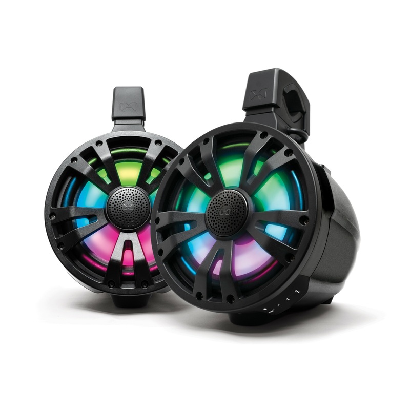 EcoXGear 63-9224 Extrmtower 2-Pk 8  Spkr 1 Amp 1 Amp + 1 Non-Amp Spkr Blk