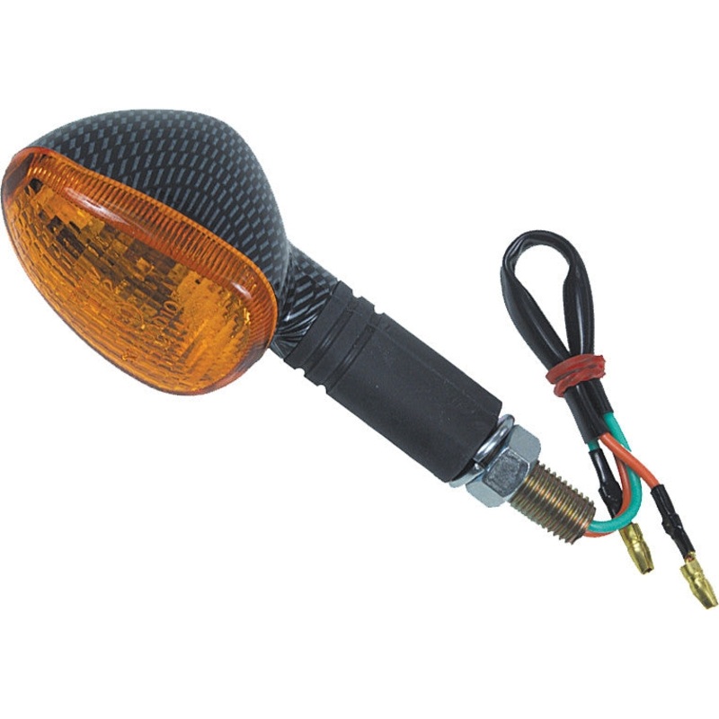 Fire Power Oval Marker Light – 3 Wire  – Carbon – Front 01100072