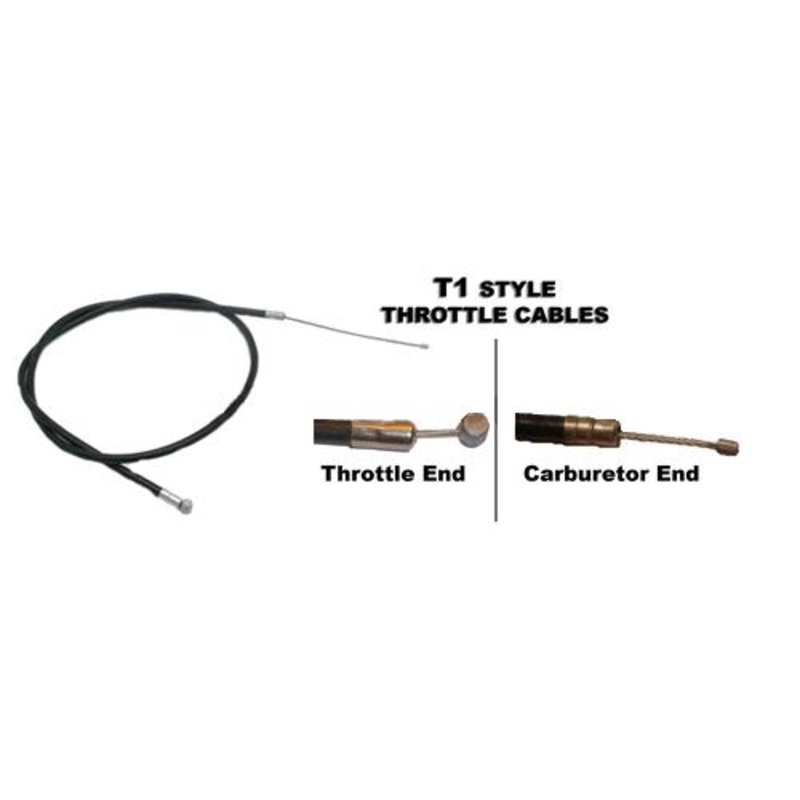 Outside Distributing T1 Style Throttle Cable – Sleeve Length 69.5in. T1-695