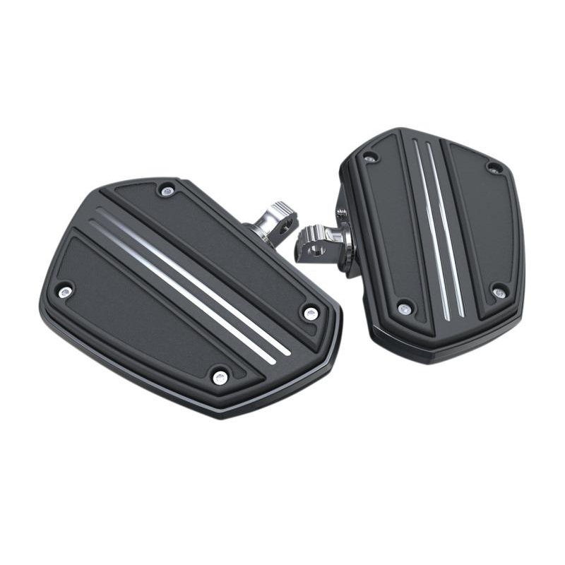 Ciro Twin Rail Mini Floorboards with Male Mounts – Black 60221