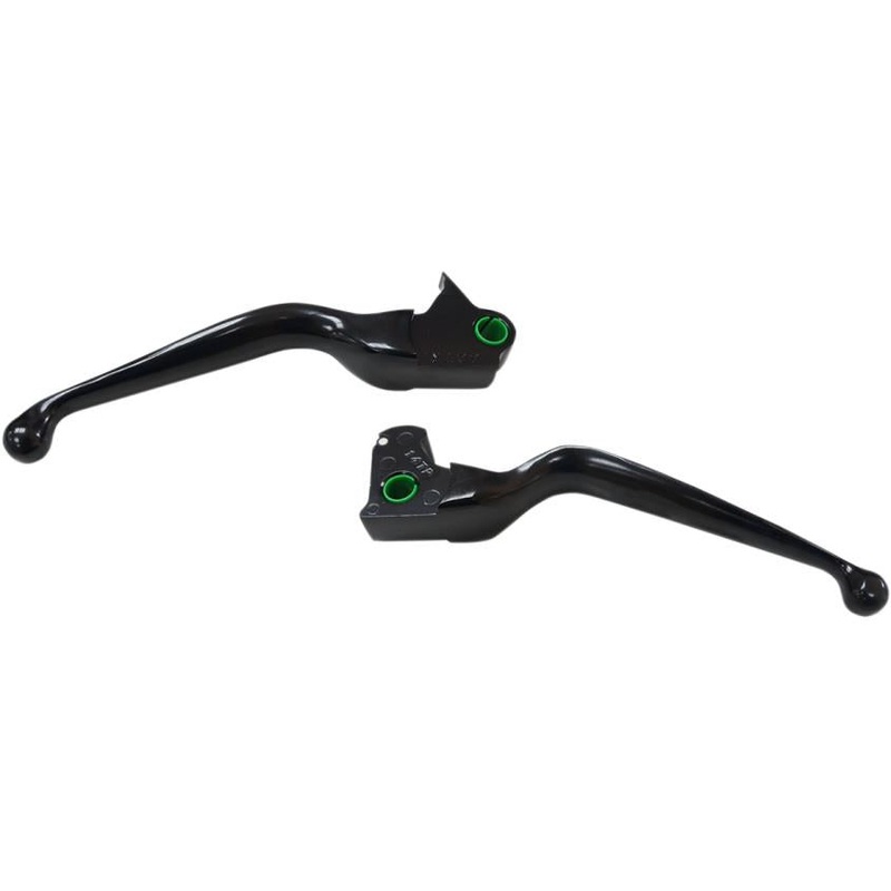 Drag Specialties Wide Blade Lever Set – Matte Black 0610-1983