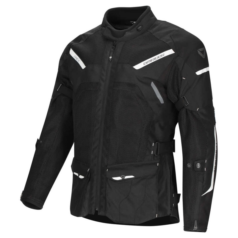 DRIRIDER APEX 6 AIRFLOW JACKET – BLACK/WHITE S