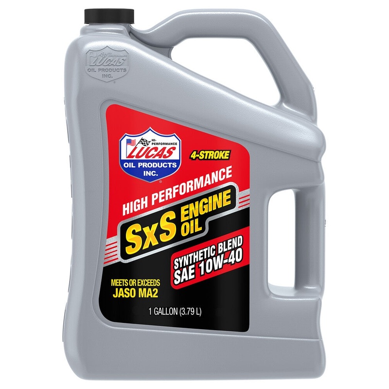 Lucas Oil SXS Semi-Synthetic Engine Oil – 10W40 – 1qt. 11196
