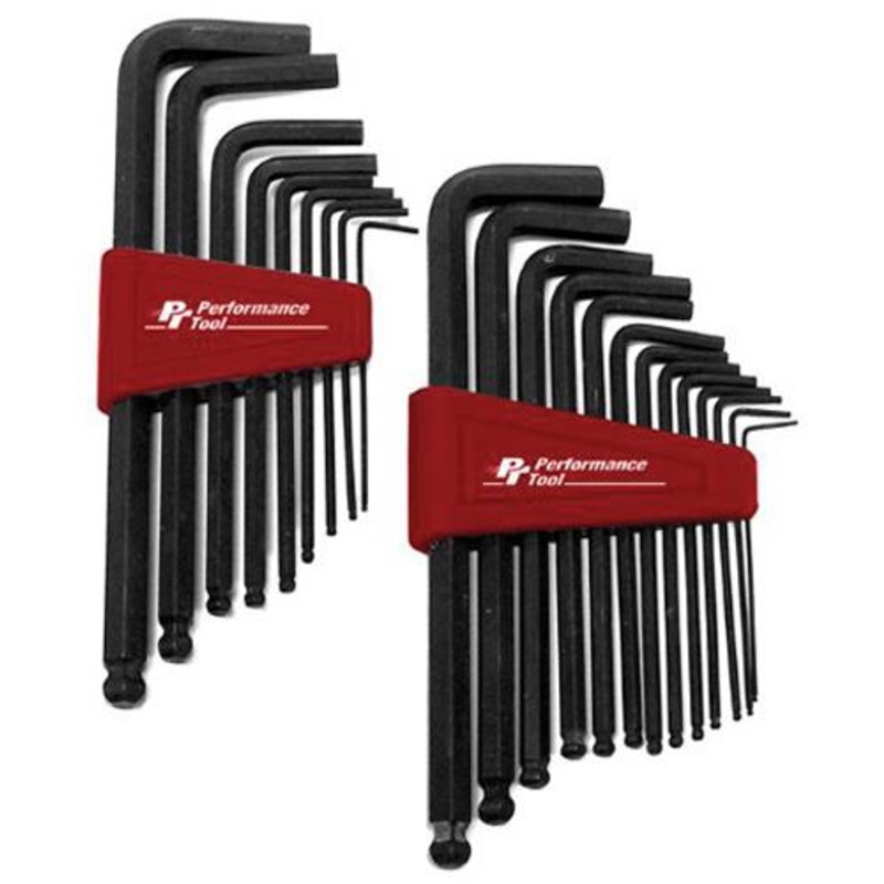 Performance Tools 22 Piece Ball End Hex Key Set W80280