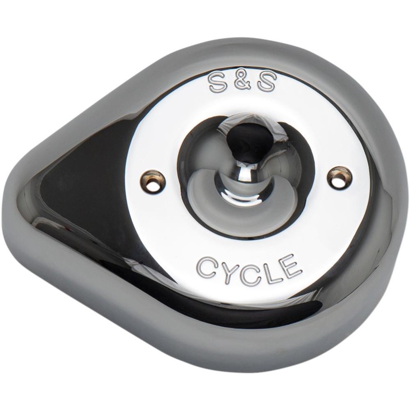 S&S Cycle Stealth Air Cleaner Covers – Teardrop – Chrome 170-0530