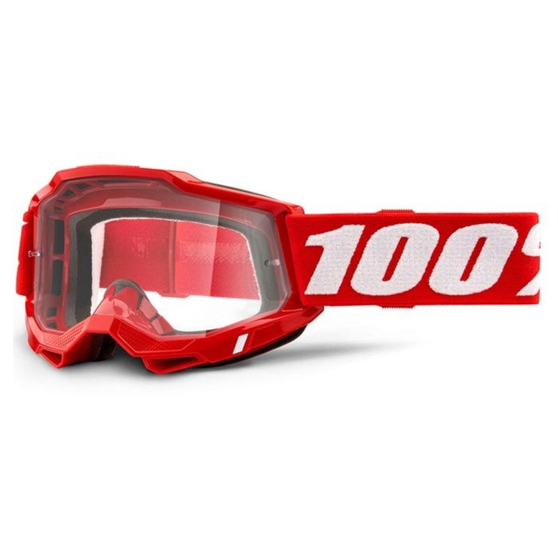 100% ACCURI 2 RED GOGGLE – CLEAR LENS