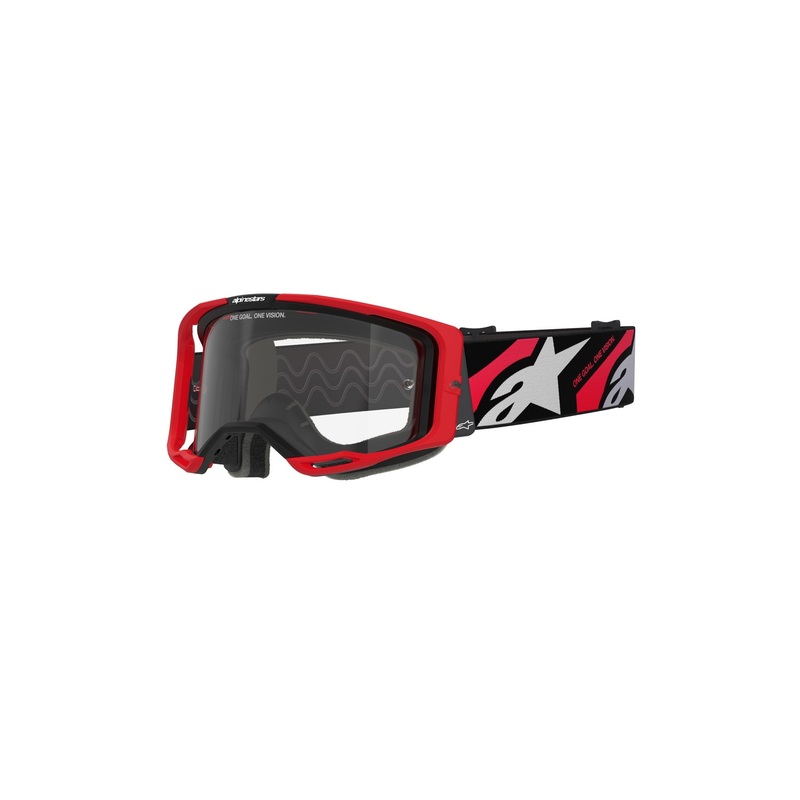 ALPINESTARS VISION 8 LUAR GOGGLES – RED BLACK CLEAR