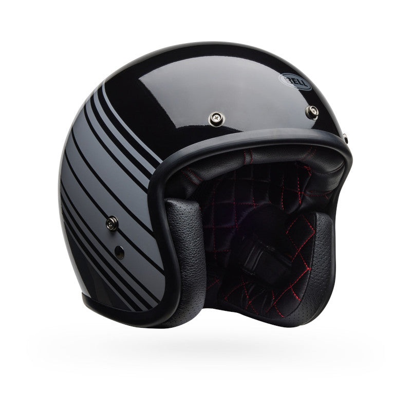 BELL CUSTOM 500 EDGE HELMET – GLOSS METALLIC BLACK/GREY S