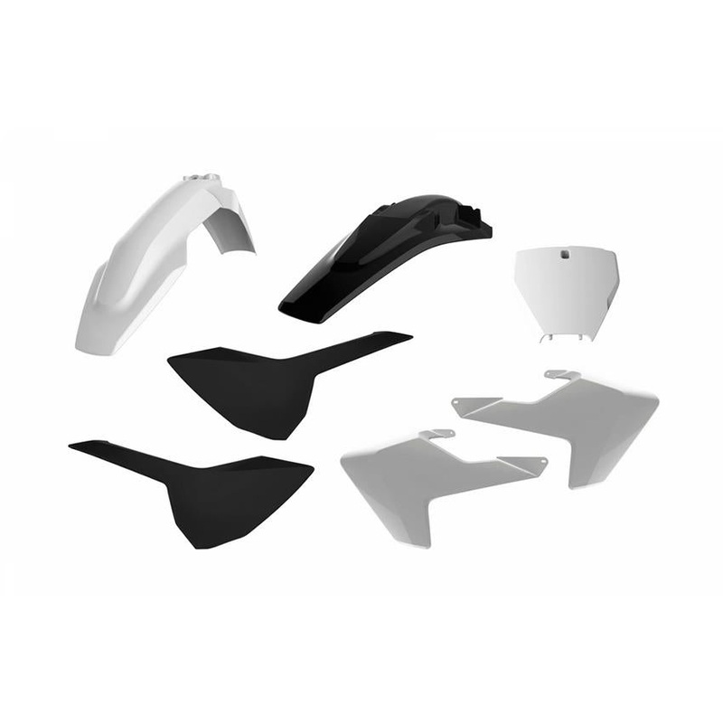 Polisport Plastic Kit – White/Black 90828