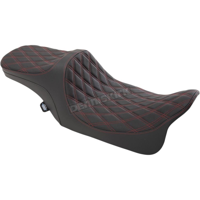 Drag Specialties Predator III 2-Up Seat – Double Diamond 0801-1310