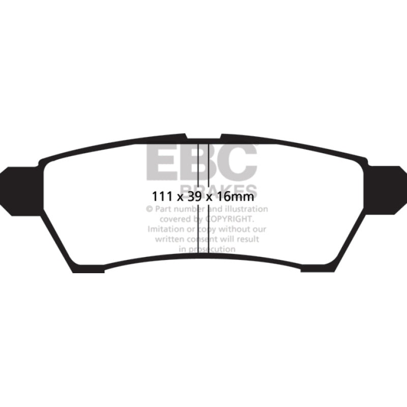 EBC 05+ Nissan Frontier 2.5 2WD Greenstuff Rear Brake Pads