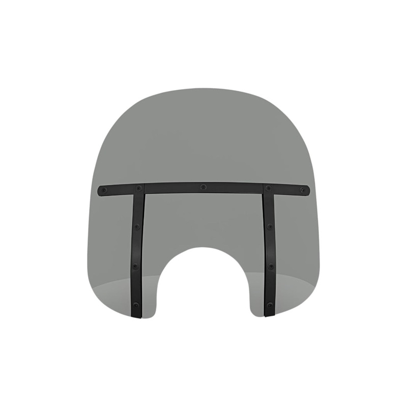 Memphis Shades Memphis Fats Windshield (7in. Cutout) – 15in. – Night Shades Black Smoke MEB31212