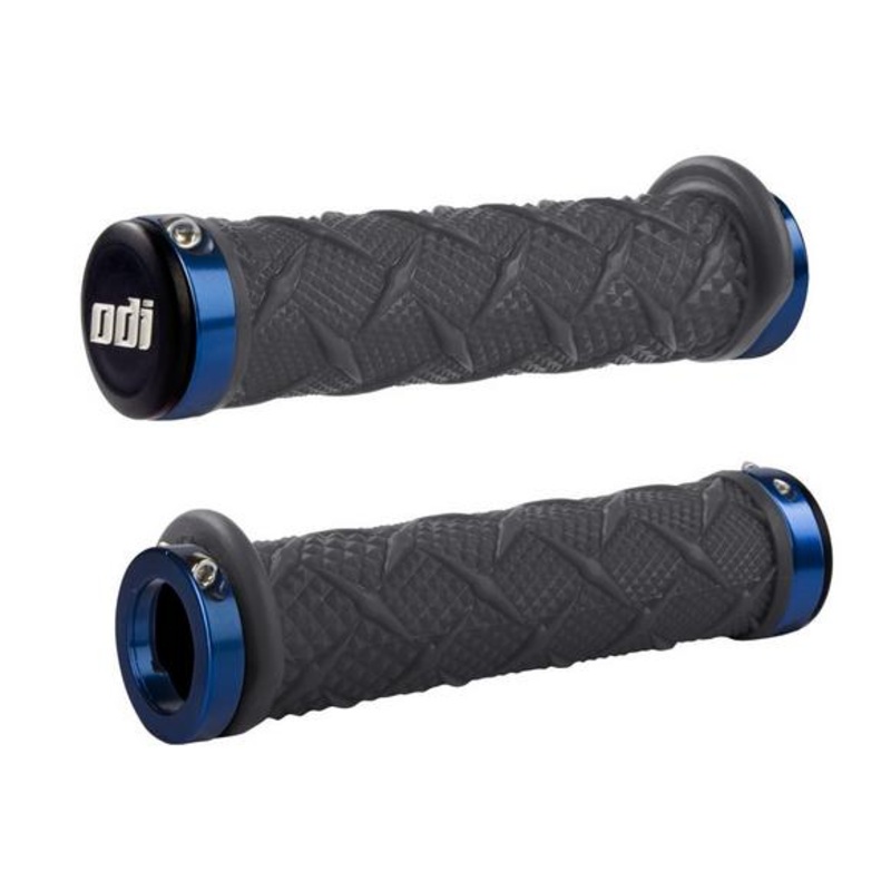 ODI ATV Xtreme Lock-On Grips – Graphite – Blue Clamp J30XTH-U