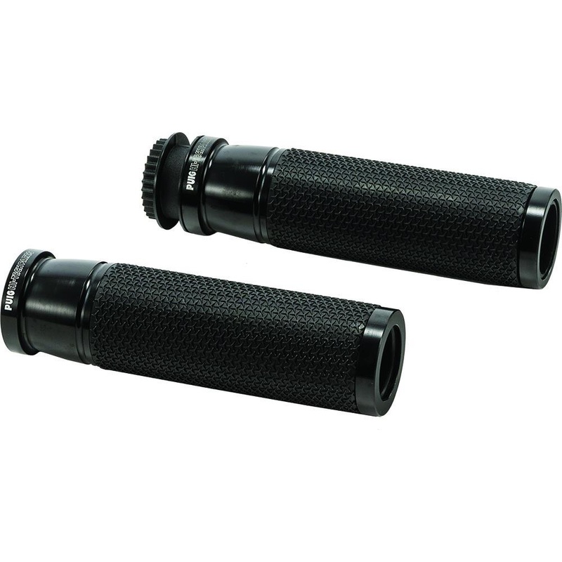 PUIG Hi-Tech Accent Grips – Black 6326N