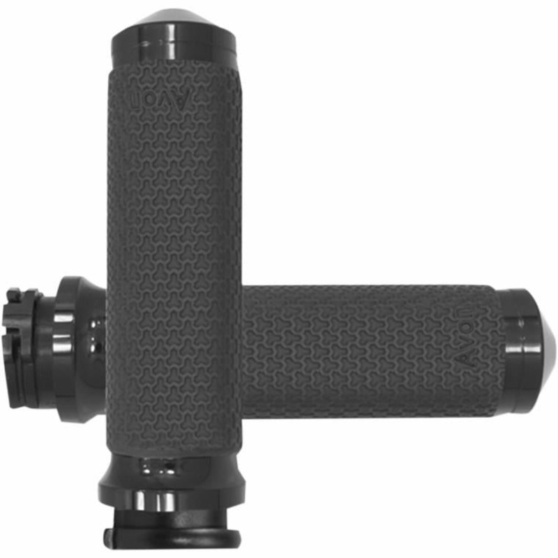 Avon Grips Memory Foam Grips – 1.375in. – Black MF-63-ANO-FLY