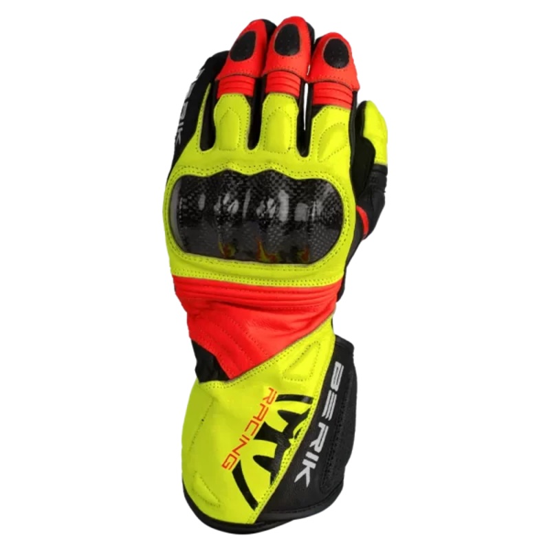BERIK SP1 CARBON GLOVES – BLACK/HI-VIZ/RED S
