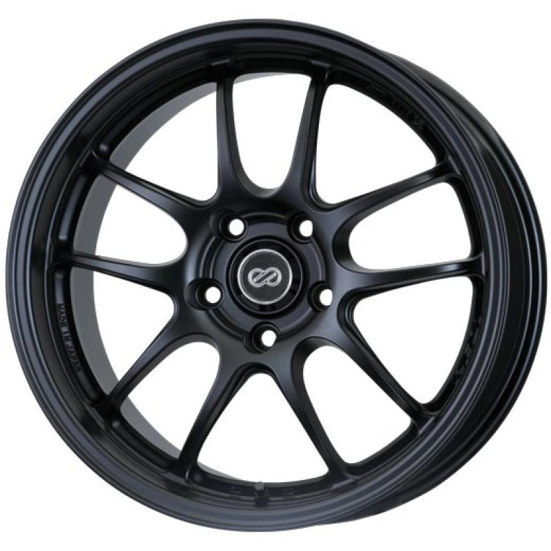 Enkei PF01 17×9 5×114.3 48mm Offset 75mm Bore Diameter Matte Black Wheel