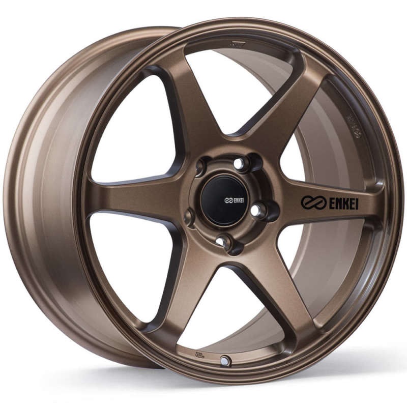 Enkei T6R 17×8 40mm Offset 5×114.3 Bolt Pattern 72.6 Bore Matte Bronze Wheel