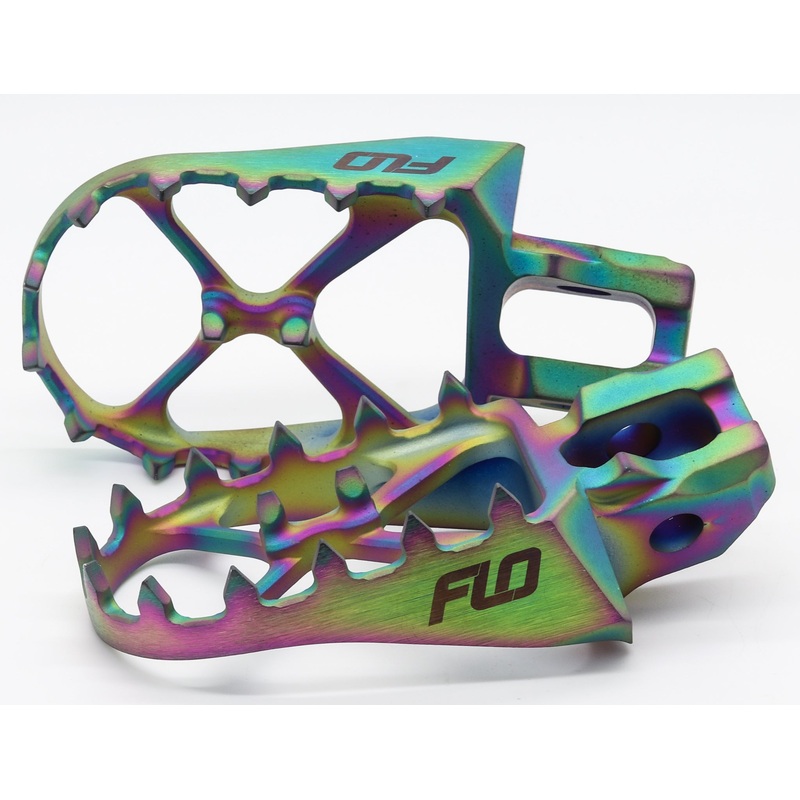 Flo Motorsports 122-8026T Titanium Foot Pegs Jet Fuel Gas/Hus/Ktm