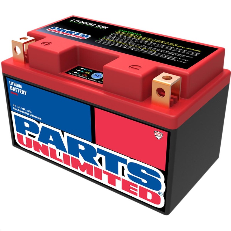 Parts Unlimited Lithium Ion Battery – 5-7/8in. L x 3-7/16in. W x 3-11/16in. H 2113-0683