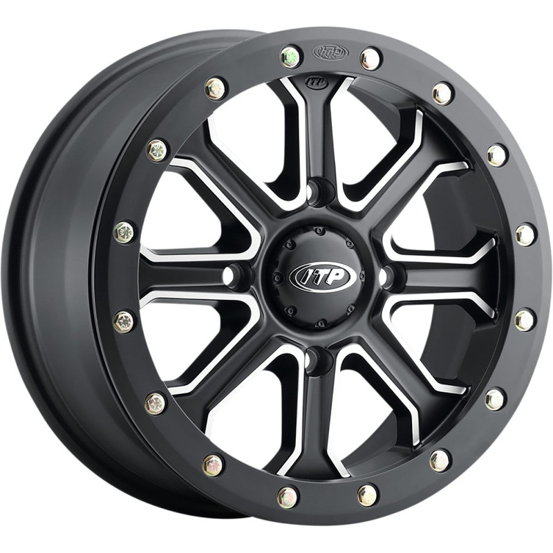 ITP Inertia Wheel – 14×7 – 5+2 (+40mm) Offset – 4/137 – Matte Black/Machined 1422525727B