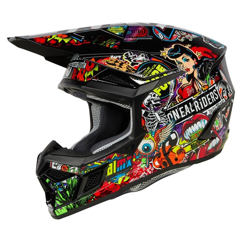 ONEAL 2025 YOUTH 3SRS CRANK HELMET – MATTE MULTI M