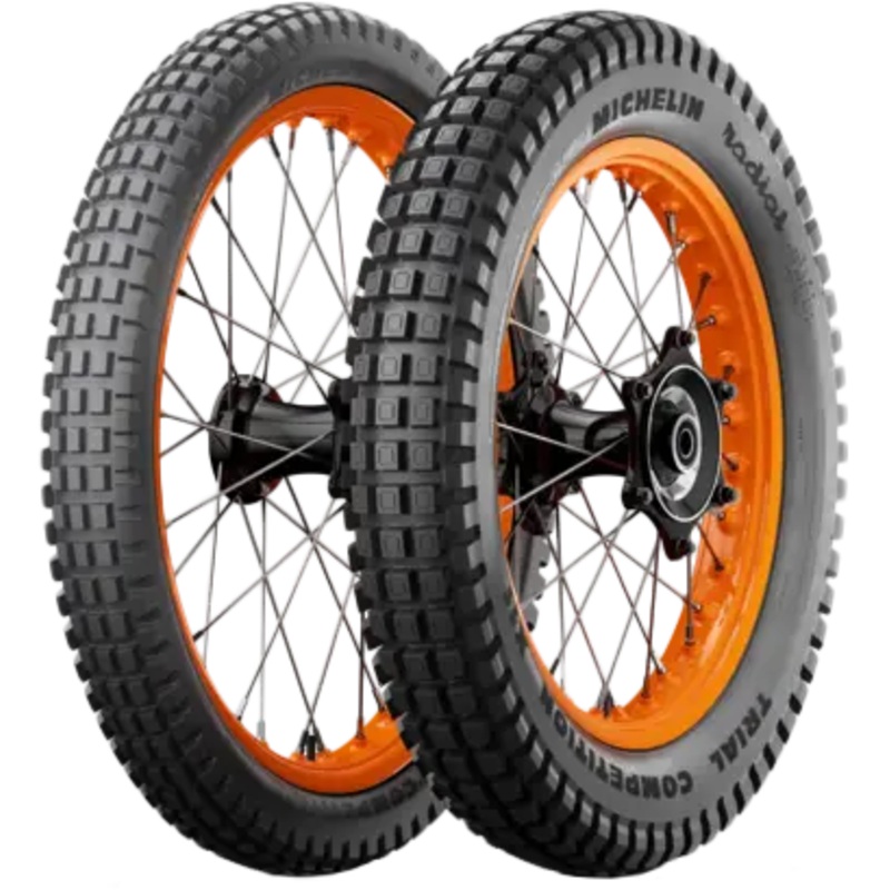 Michelin 87-9554 Tire X11 Trial Competition Rr 4.00r18 64m Bias Tl