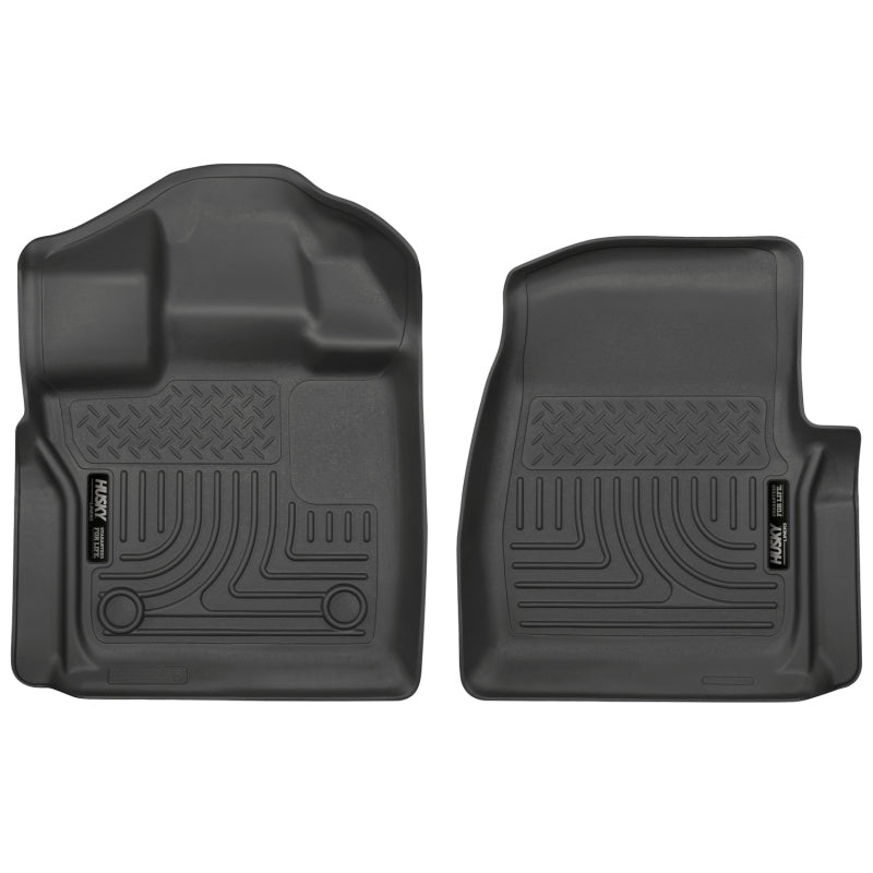 Husky Liners 15-23 Ford F-150 Standard Cab Pickup WeatherBeater Front Black Floor Liners