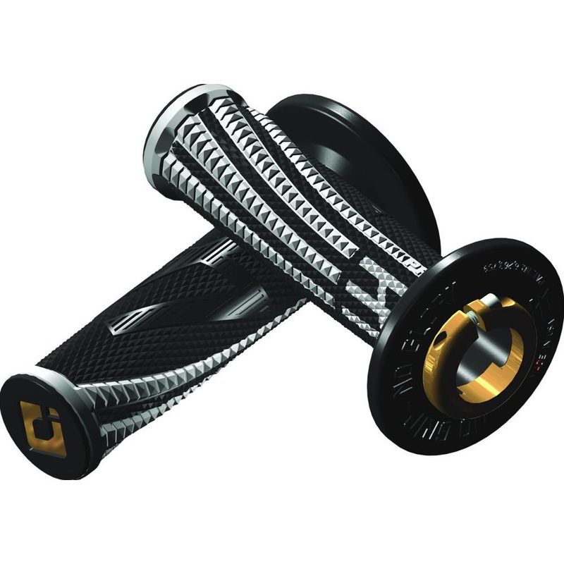 ODI Emig2 Pro V2 Lock-On Grips – Black/White H36EPBW