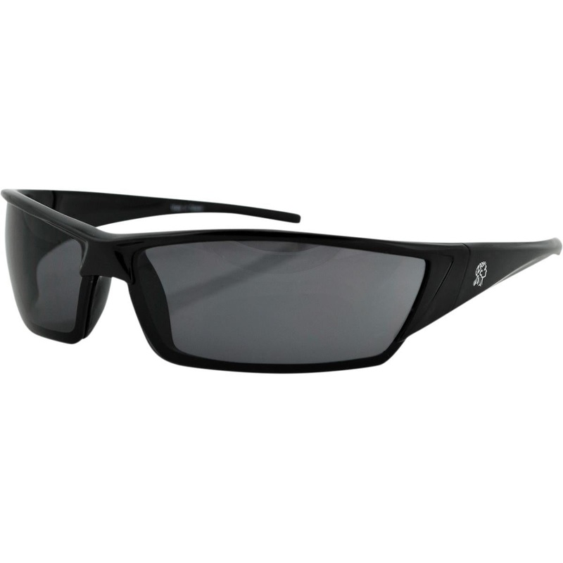 Zan Headgear Utah Sunglasses Shiny Black / Smoke Lens