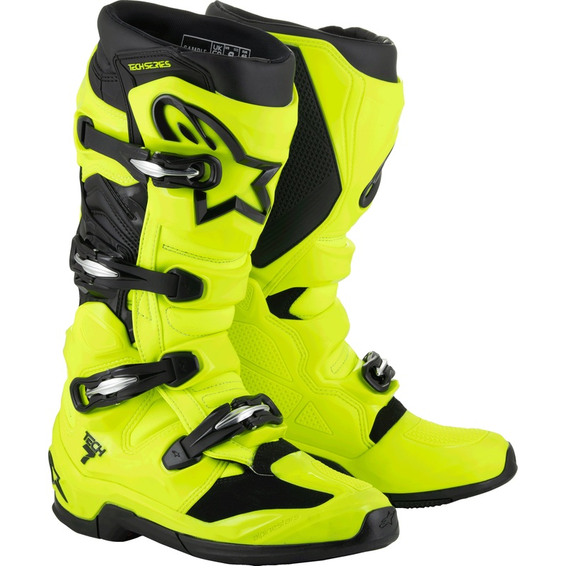 alpine star 482-0004610 Tech 7 Boots Yellow Fluo/Black 10