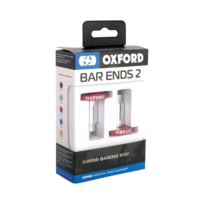 Oxford Handlebar Bar Ends 2 – Red Anodised